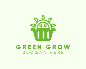 Organic Eco Basket logo design