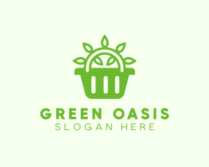 Organic Eco Basket logo design