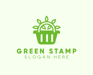 Organic Eco Basket logo design