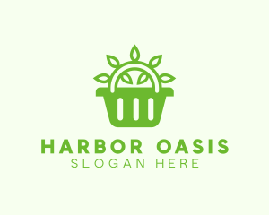 Organic Eco Basket logo design