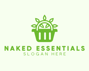 Organic Eco Basket logo design