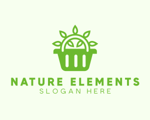 Organic Eco Basket logo design