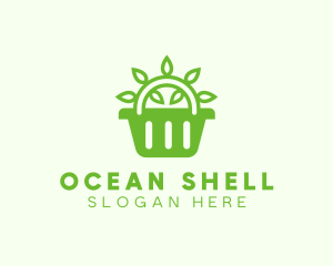 Organic Eco Basket logo design