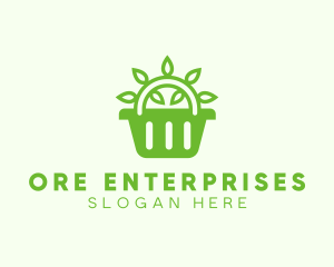 Organic Eco Basket logo design