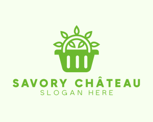 Organic Eco Basket logo design