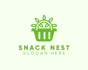 Organic Eco Basket logo design