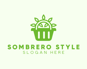 Organic Eco Basket logo design