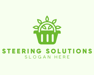 Organic Eco Basket logo design