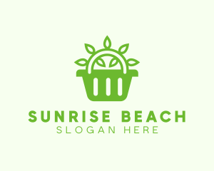 Organic Eco Basket logo design