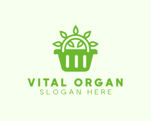 Organic Eco Basket logo design