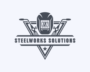 Industrial Steelworks Welder logo design