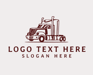 Red Flatbed Trucking logo