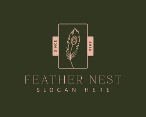 Feather Quill Writer logo design