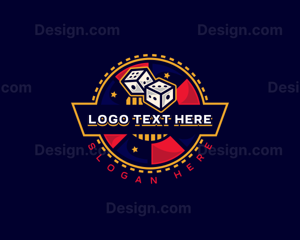 Casino Dice Gambling Logo