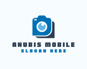 Blue Photography Camera logo design