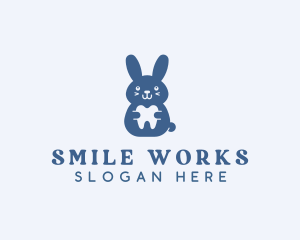 Bunny Dental Tooth logo