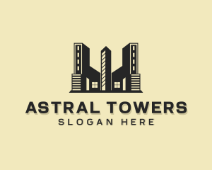 Skyscraper Realtor Building logo