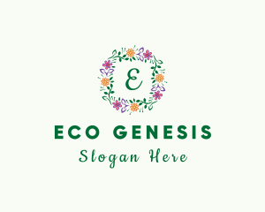 Nature Spring Flower logo design