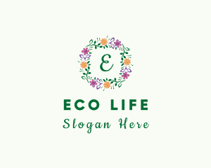 Nature Spring Flower logo design