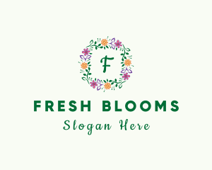 Nature Spring Flower logo design