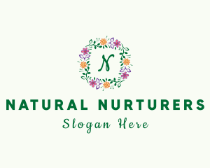 Nature Spring Flower logo design