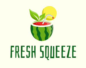 Summer Watermelon Juice  logo design