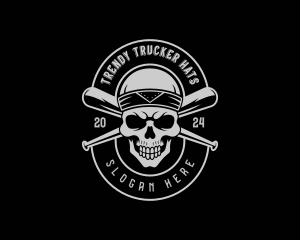 Skull Baseball Gang logo design