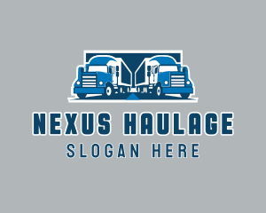 Truck Delivery Logistics logo design