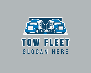 Truck Delivery Logistics logo design