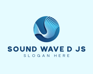 Wave Flow Sphere logo design