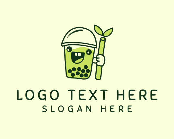 Milk Tea Stall logo example 1