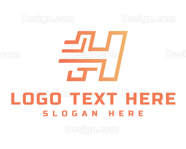 Futuristic Modern Technology Logo