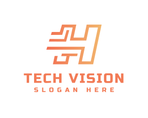 Futuristic Modern Technology logo