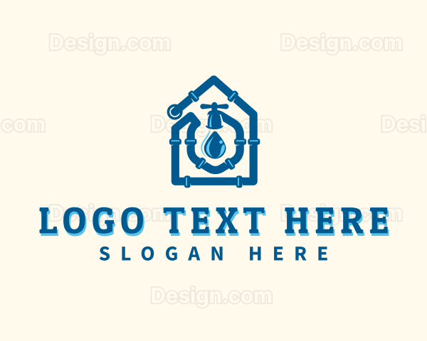 Plumbing Pipe Handyman Logo