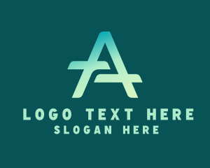 Gradient Letter A logo