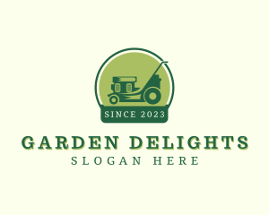 Gardener Lawn Mower logo design