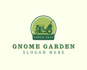 Gardener Lawn Mower logo design