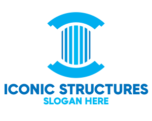 Pillar Column Structure logo design