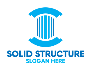 Pillar Column Structure logo design