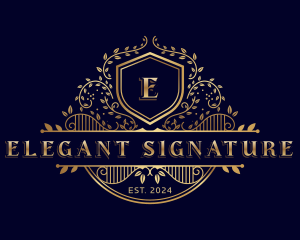 Floral Luxury Garden logo design