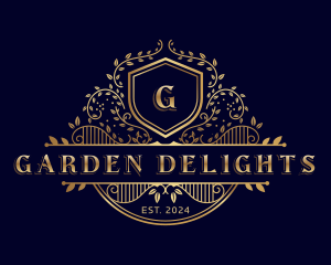 Floral Luxury Garden logo design