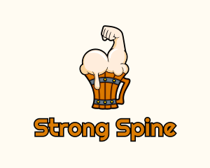 Strong Beer Pub logo design