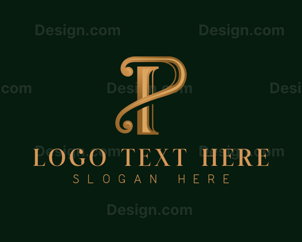 Elegant Luxury Letter P Logo