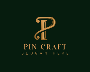 Elegant Luxury Letter P logo design