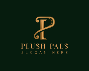 Elegant Luxury Letter P logo design