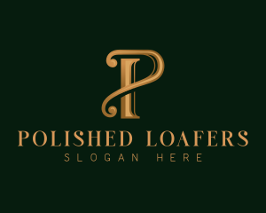 Elegant Luxury Letter P logo design