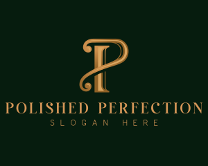Elegant Luxury Letter P logo