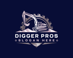 Excavator Digging Builder logo design