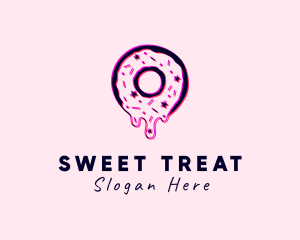 Donut Pastry Glitch logo