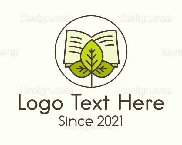 Leaf Nature Book Logo